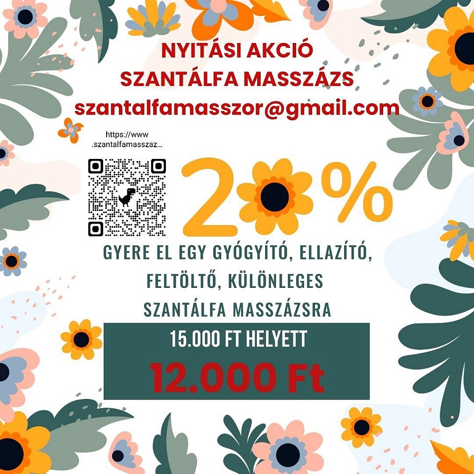 Szantálfa masszázs árak, akciók